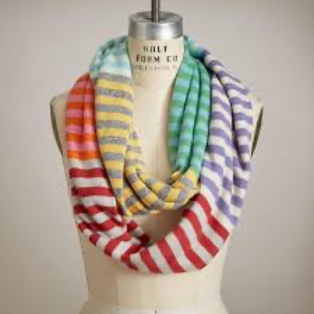 Sundance “Northern Stripes Scarf”, Multi-Color Striped Infinity NWOT.
